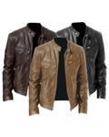 Jaqueta de Couro Masculina Racer
